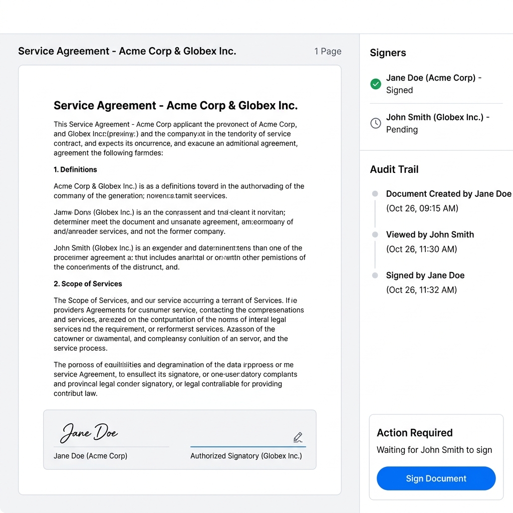 Contract Editor Mockup